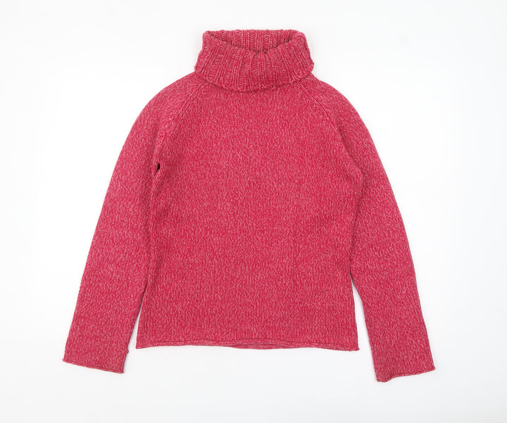 Next Women’s Pink Roll Neck Chunky Knit Jumper UK 10