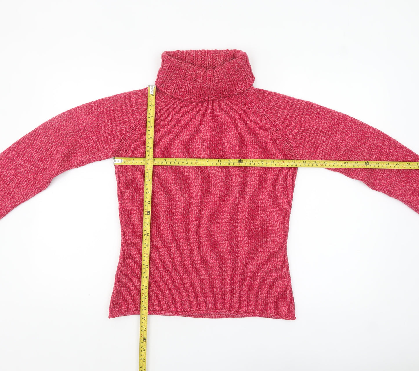 Next Women’s Pink Roll Neck Chunky Knit Jumper UK 10