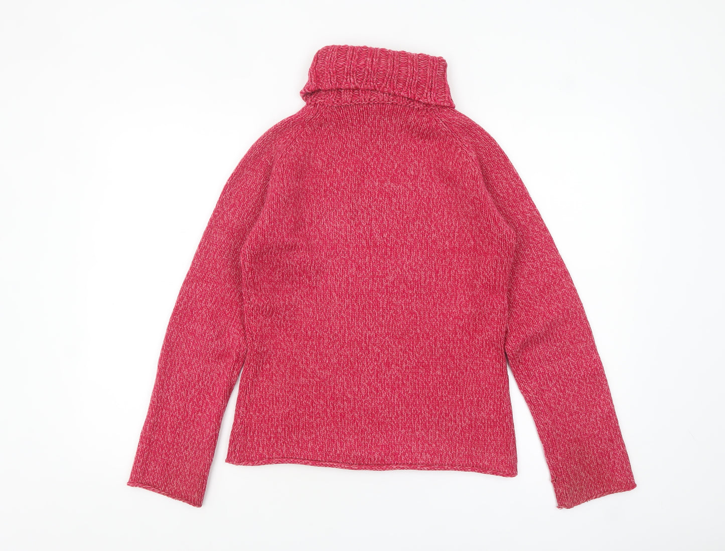 Next Women’s Pink Roll Neck Chunky Knit Jumper UK 10