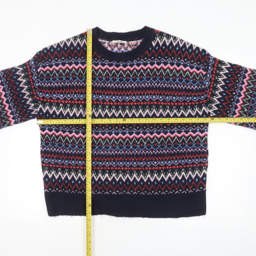 Tu Women's Multicoloured Fair Isle Knit Jumper Size 16