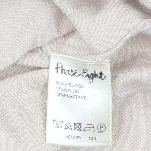 Phase Eight Women Beige Floral Embroidered Jumper Size 16