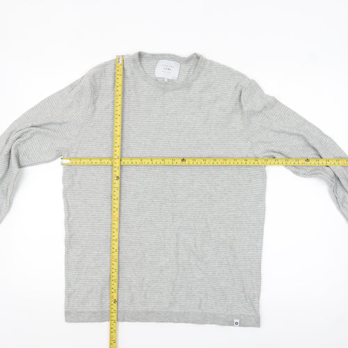 Jack & Jones Men’s Grey Cotton Pullover Jumper L