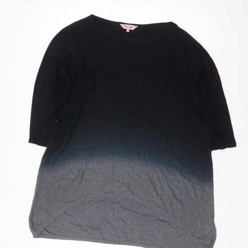 Phase Eight Womens Black Grey Ombre Tunic Jumper M