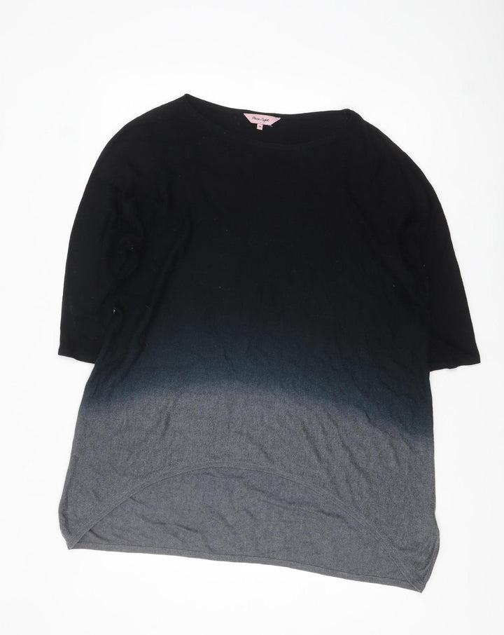 Phase Eight Womens Black Grey Ombre Tunic Jumper M