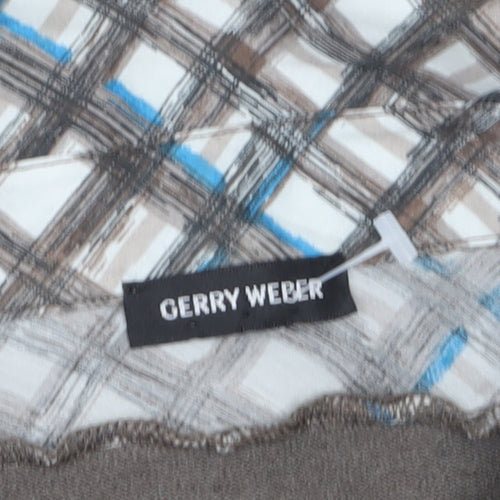 Gerry Weber Women's Brown Check Layered Cardigan Size 20
