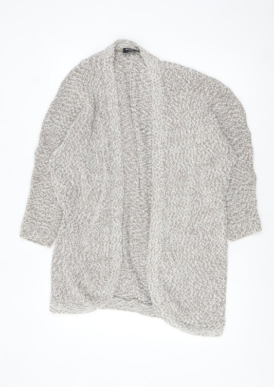 Gina Benotti Women Beige Chunky Knit Cardigan Size 16