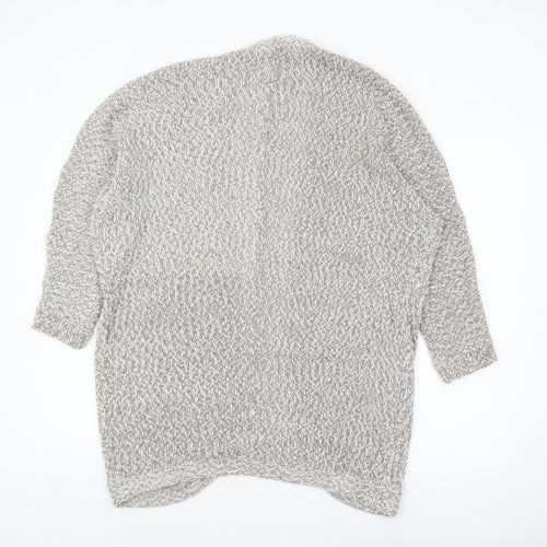 Gina Benotti Women Beige Chunky Knit Cardigan Size 16