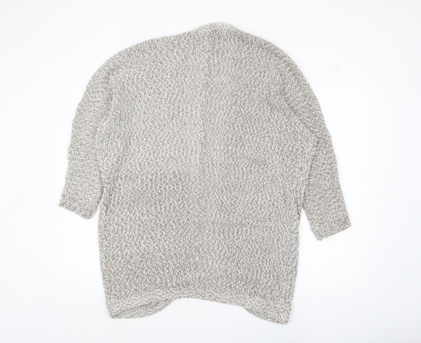 Gina Benotti Women Beige Chunky Knit Cardigan Size 16
