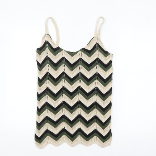 QED London Women’s Multicoloured Knit Camisole Tank Top M