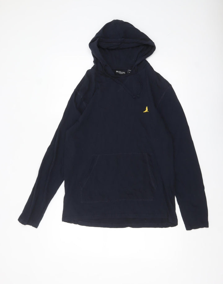 Brave Soul Men's Blue Cotton Pullover Hoodie Size M