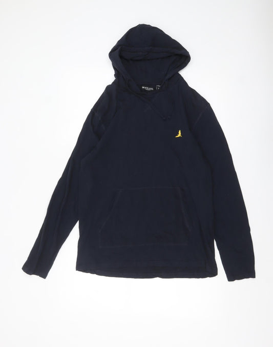Brave Soul Men's Blue Cotton Pullover Hoodie Size M