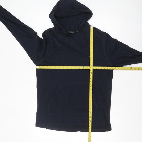 Brave Soul Men's Blue Cotton Pullover Hoodie Size M