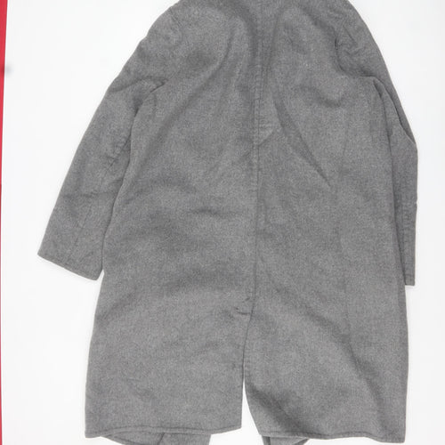Vince Women's Grey Wool Blend Long Overcoat Size L