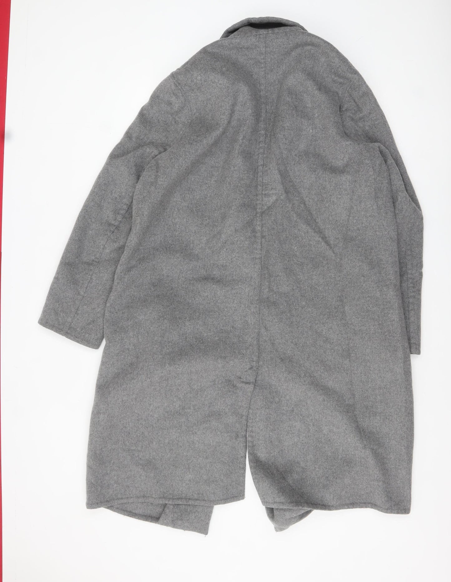 Vince Women's Grey Wool Blend Long Overcoat Size L