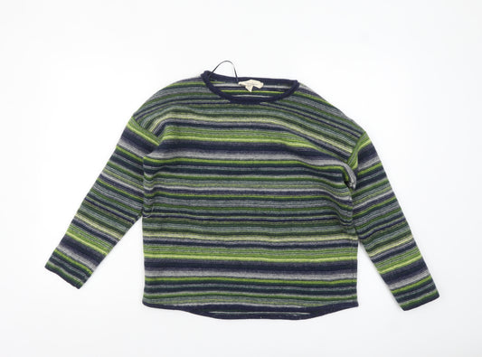 Seasalt Cornwall Women’s Multicoloured Striped Wool Blend Jumper UK 16