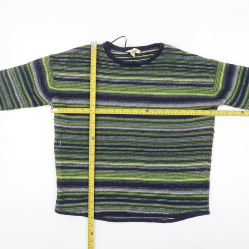 Seasalt Cornwall Women’s Multicoloured Striped Wool Blend Jumper UK 16