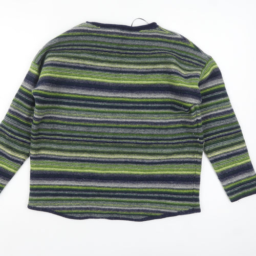 Seasalt Cornwall Women’s Multicoloured Striped Wool Blend Jumper UK 16