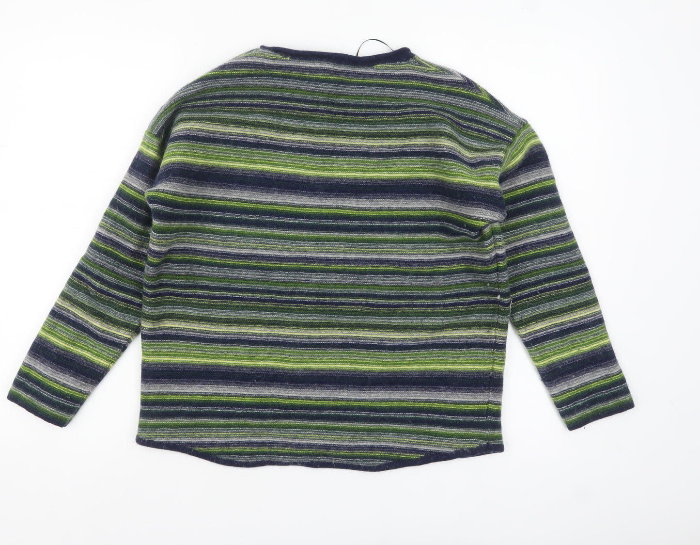 Seasalt Cornwall Women’s Multicoloured Striped Wool Blend Jumper UK 16