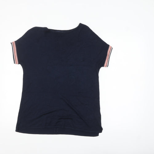 Next Women’s Blue Short Sleeve Basic Knit T-Shirt Size 10