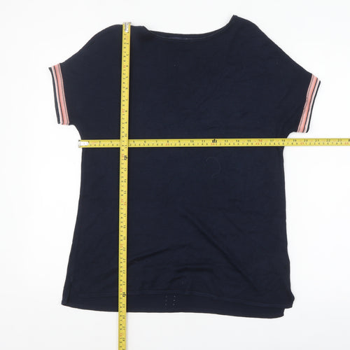 Next Women’s Blue Short Sleeve Basic Knit T-Shirt Size 10