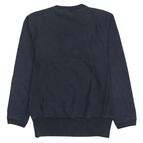 Champion Men's Black Small Reverse Weave Crew Neck Sweatshirt