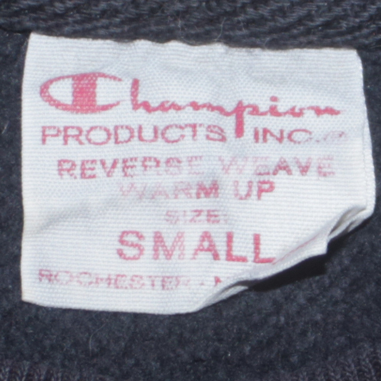 Champion Men's Black Small Reverse Weave Crew Neck Sweatshirt