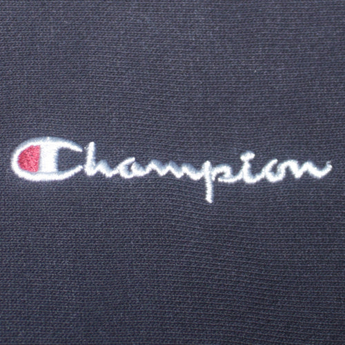 Champion Men's Black Small Reverse Weave Crew Neck Sweatshirt