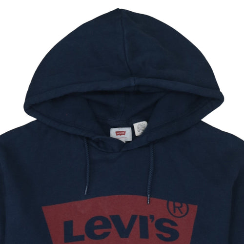 Levi's Men's Blue XL Pullover Hoodie Classic Logo Fleece Sweatshirt