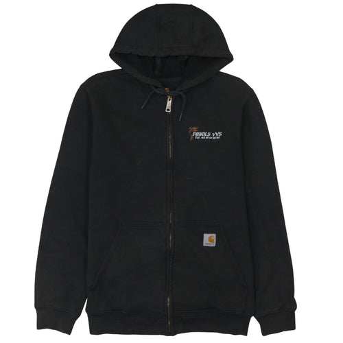 Carhartt Men's Black Full Zip Hoodie Size S Workwear Fleece