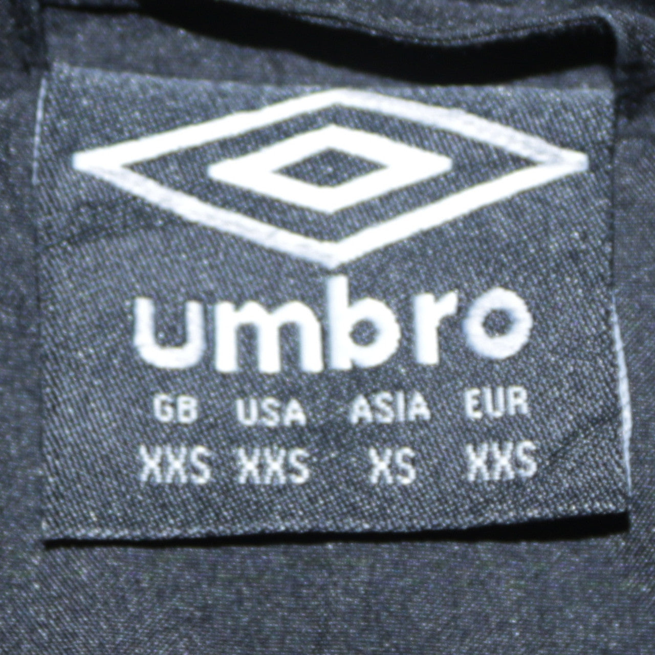 Umbro Men Black 2XS Hooded Lined Parka Jacket