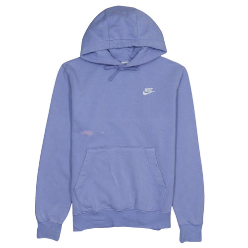 Nike Women Lavender Pullover Hoodie Small Cotton Blend Sweatshirt