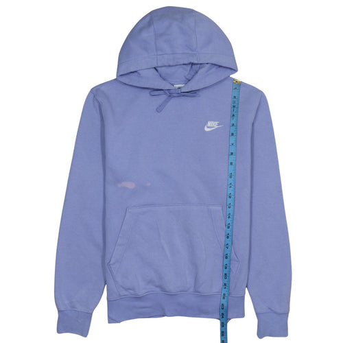 Nike Women Lavender Pullover Hoodie Small Cotton Blend Sweatshirt