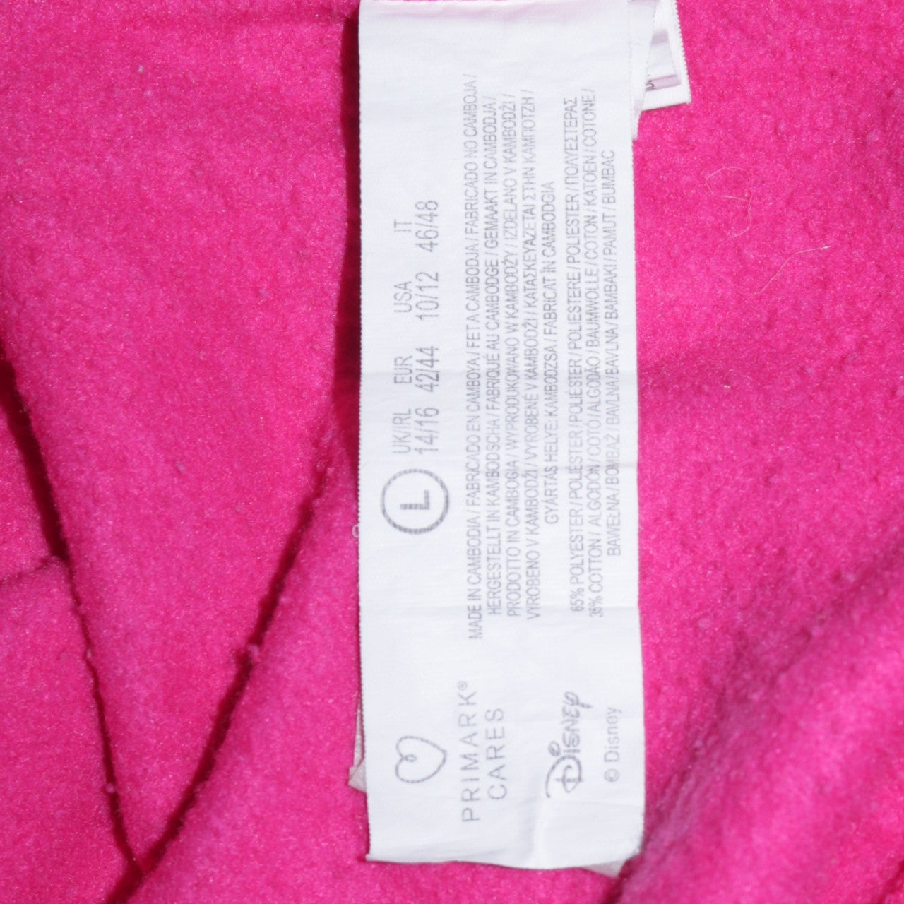 Disney Women’s Pink Stitch Pullover Sweatshirt Size L