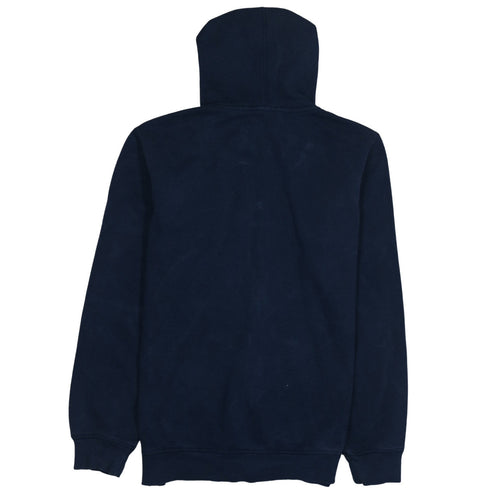 Adidas Men’s Blue Full Zip Hoodie Size S Fleece Logo Sweatshirt