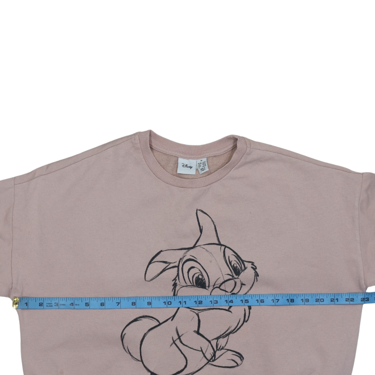 Disney Women Pink Thumper Graphic Pullover Sweatshirt M
