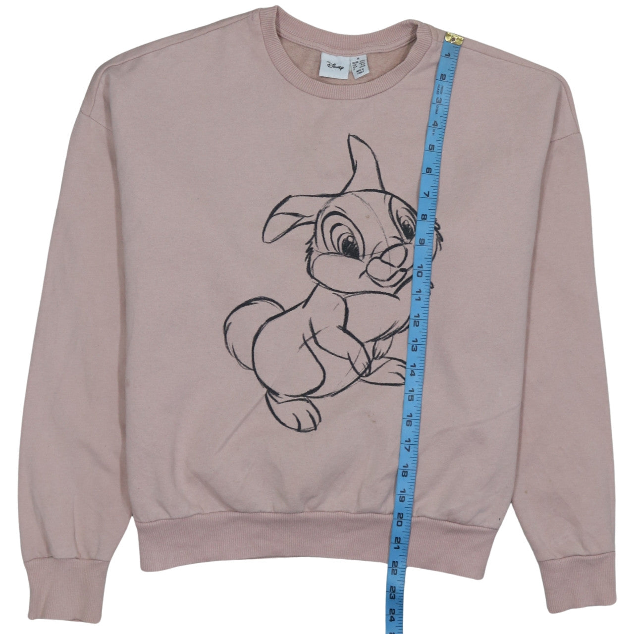 Disney Women Pink Thumper Graphic Pullover Sweatshirt M