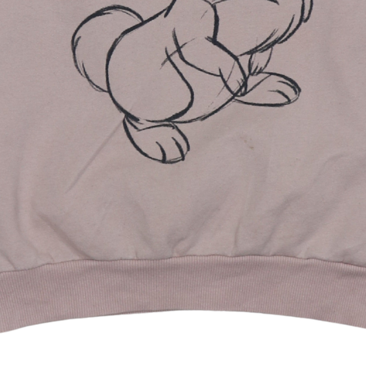 Disney Women Pink Thumper Graphic Pullover Sweatshirt M
