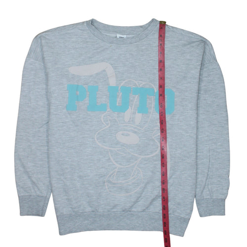 Disney Classics at George Women's Grey Pluto Sweatshirt Size 12-14