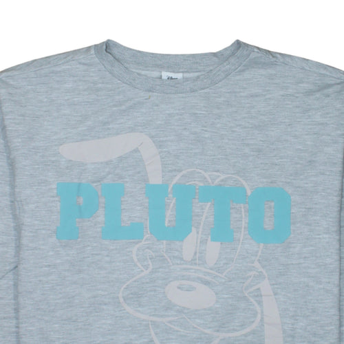Disney Classics at George Women's Grey Pluto Sweatshirt Size 12-14