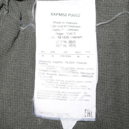 Emporio Armani EA7 Men's Green Crew Neck Sweatshirt Size M