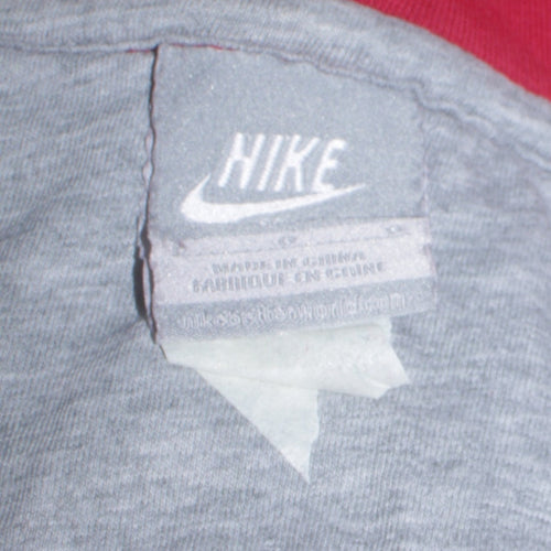Nike Men's Red Full Zip Hoodie Sweatshirt Size M Cotton Blend