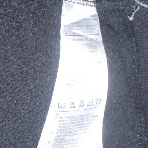 Adidas Womens Black Pullover Hoodie Size S Logo Print Sportswear