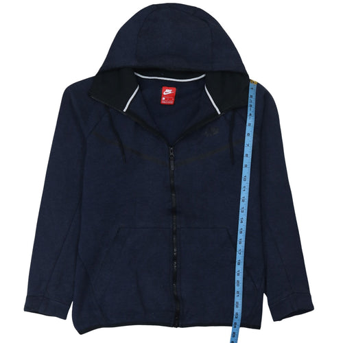 Nike Men's Blue Full Zip Hoodie L Lightweight Sportswear