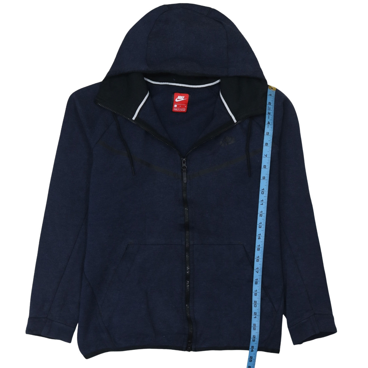 Nike Men's Blue Full Zip Hoodie L Lightweight Sportswear