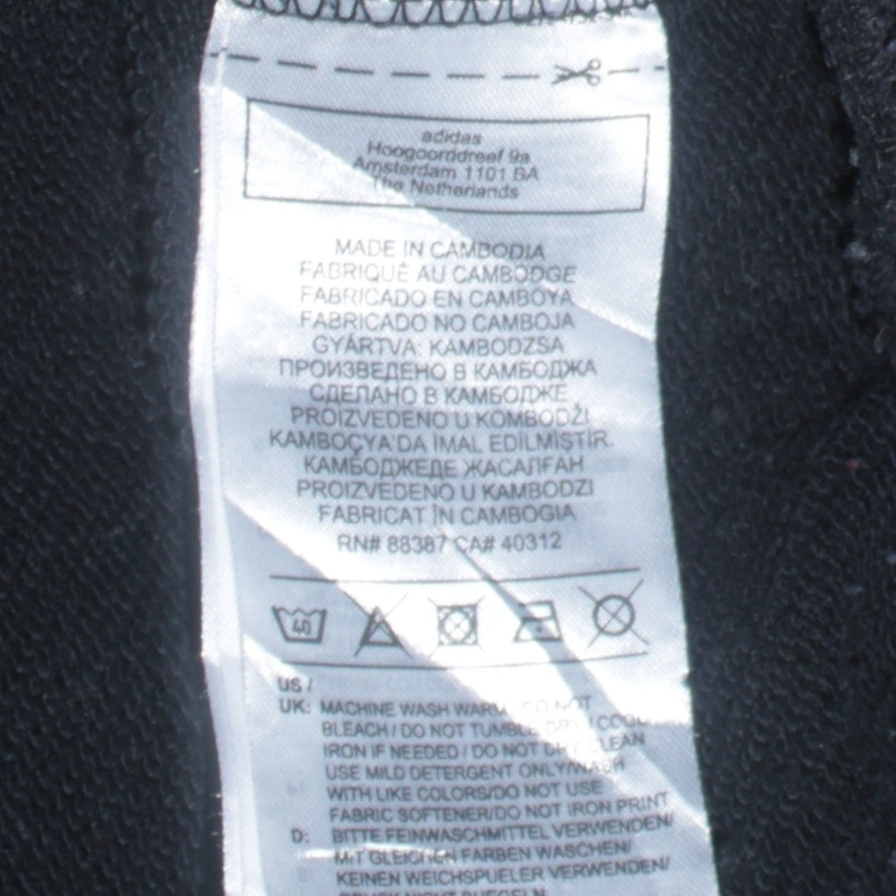 Adidas Women Black Small Pullover Hoodie with Logo Print