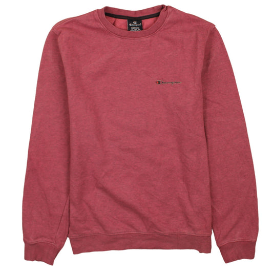 Champion Womens Red Crew Neck Pullover Sweatshirt M Casual