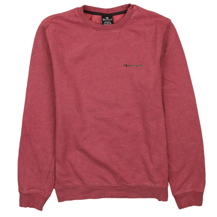 Champion Womens Red Crew Neck Pullover Sweatshirt M Casual