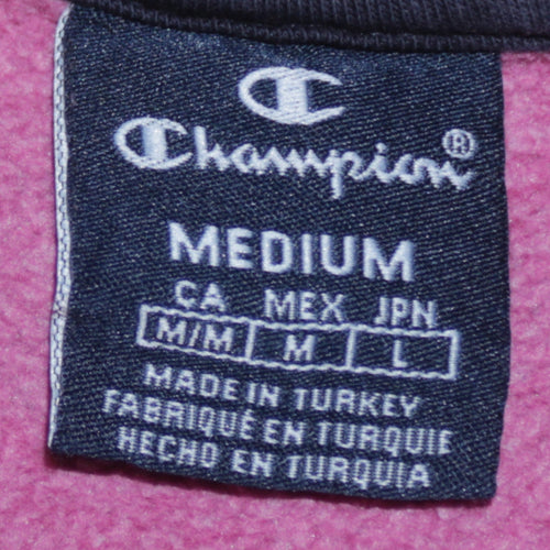 Champion Womens Red Crew Neck Pullover Sweatshirt M Casual
