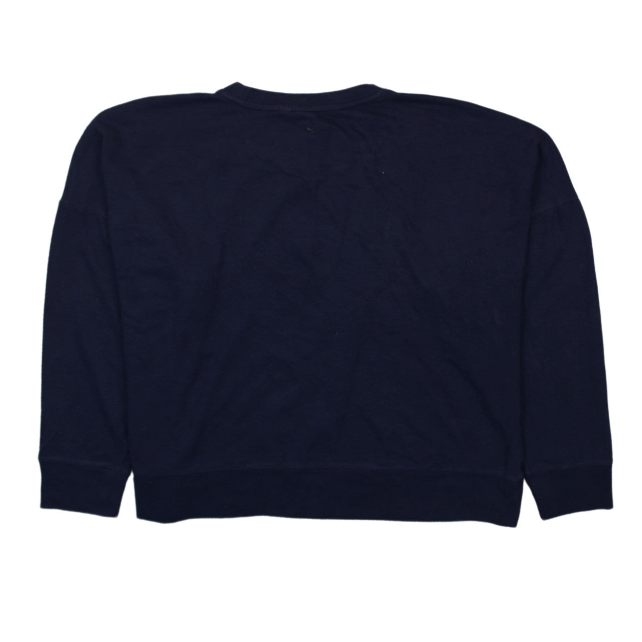 GAP Women Navy Blue Logo Crew Neck Pullover Sweatshirt XL