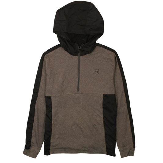 Under Armour Men's Grey 1/2 Zip Pullover Hoodie Size L